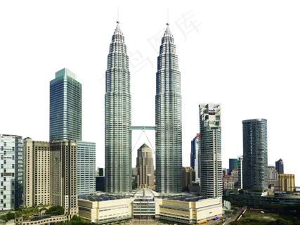 双子塔建筑群图片