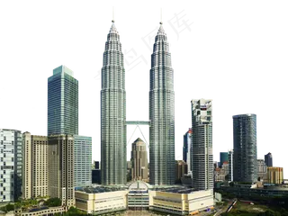 双子塔建筑群图片