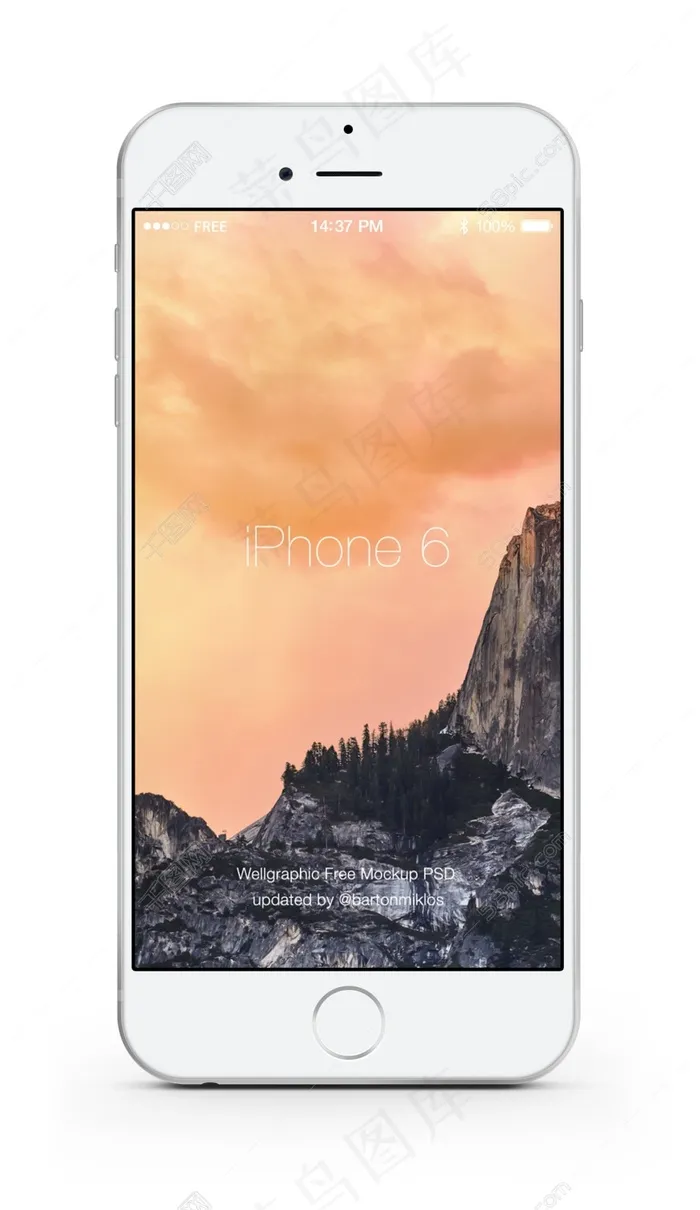 iPhone6 屏幕界面设计psd模版下载