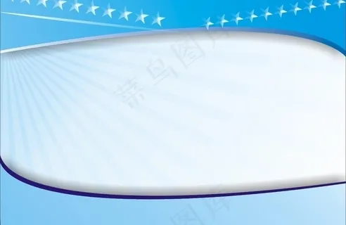 夏季蓝色展板图片