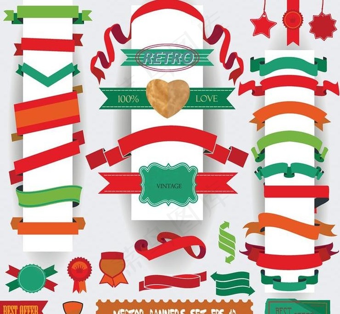 丝带包装袋彩带图片