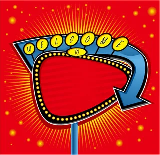 霓虹灯广告牌矢量素材