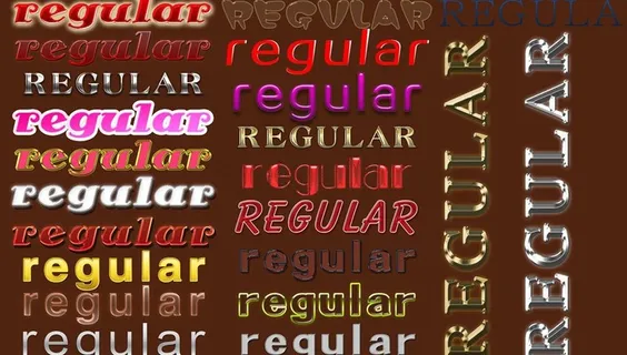 字效 金属字图片