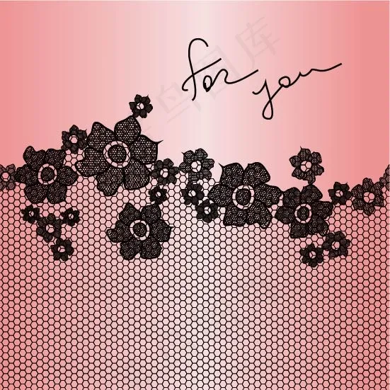 蕾丝底纹ai矢量模版下载