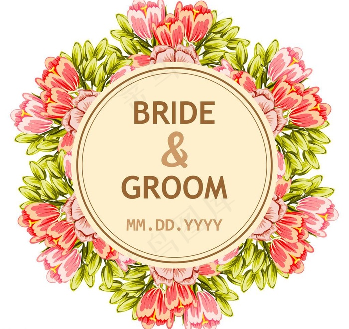 婚礼邀请卡图片