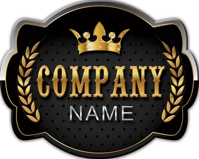 黑色王冠高贵风格招牌设计