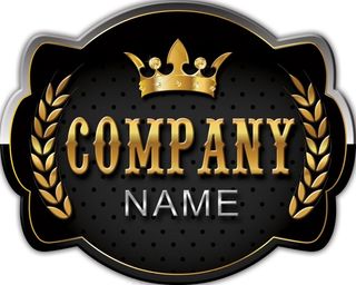 黑色王冠高贵风格招牌设计