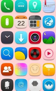 手机扁平化图标psd下载