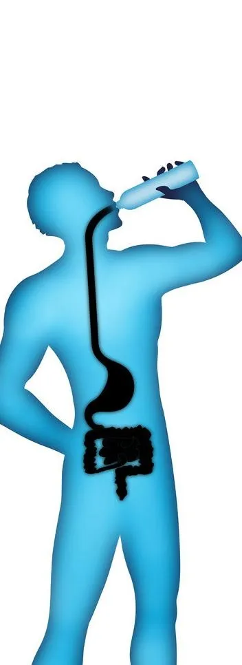 喝水的人净水器图片psd模版下载