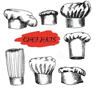 厨师帽子图片