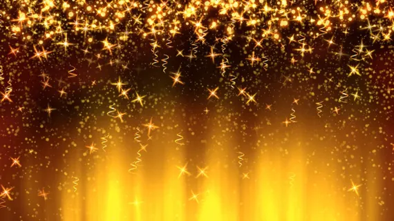 新人入场绚烂唯美星光瀑布