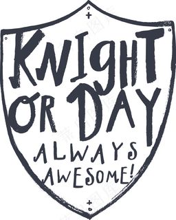 徽章标志英文字体艺术效果