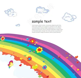 卡通背景矢量背景