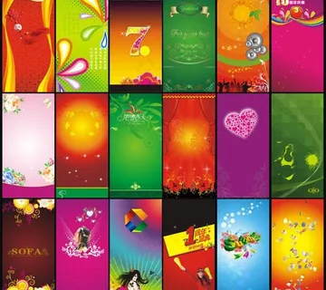 女性潮流展板背景矢量素材