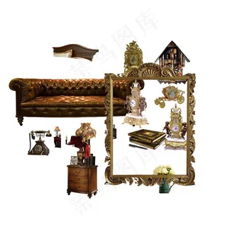 欧式家具元素PSD素材