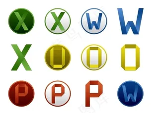 Office简约风格图标下载