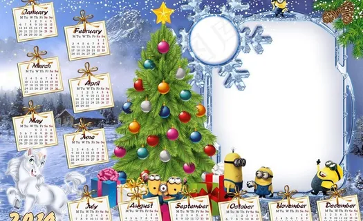 新年日历模板图片