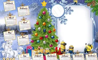 新年日历模板图片