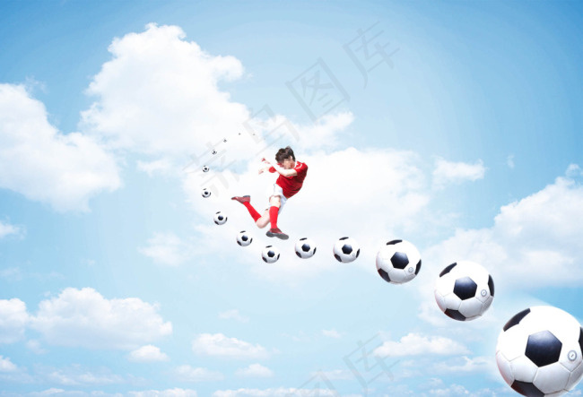 蓝色天空psd模版下载