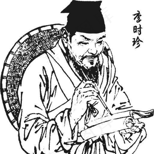 李时珍矢量素材