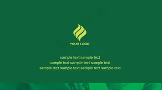 苹果绿名片背景PSD分层模板