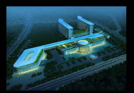 建筑物与道路绿化景观PSD分层素材 建筑物与道路绿化景观PSD分层素材