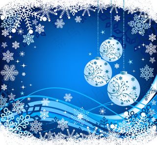 精美的圣诞球背景04矢量