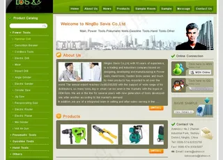 电动工具网站模板（psd源文件 无...