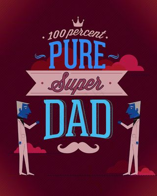 卡通男人与英语字母