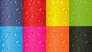 灰红黄绿蓝玫桔黑水滴好看的背景图片
