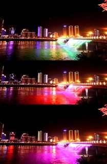 超高清城市夜景灯光景观视频