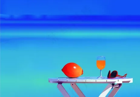 风景写生 清凉一夏图片