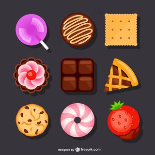 美味的甜点集