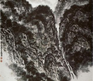 静谷清流消烦暑图片