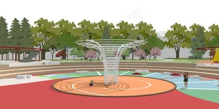 插画风 儿童公园景观设计