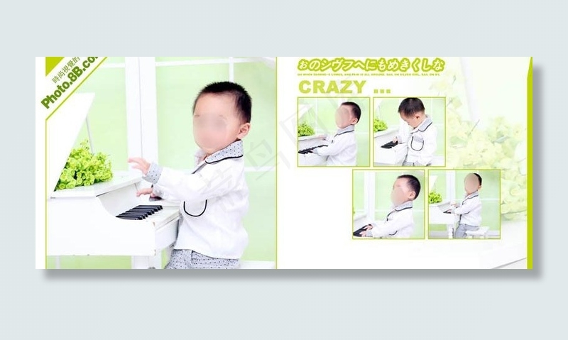 儿童摄影模板图片psd模版下载