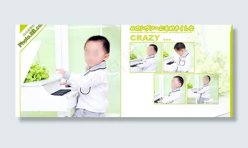 儿童摄影模板图片psd模版下载