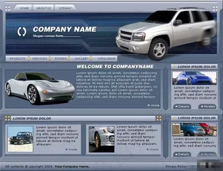 汽车内饰企业网页模板