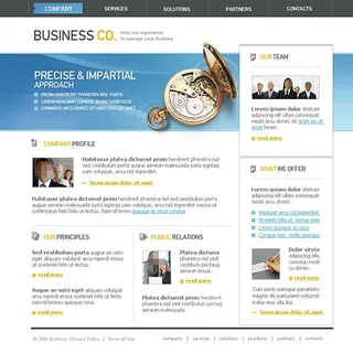 欧美公司网站模板