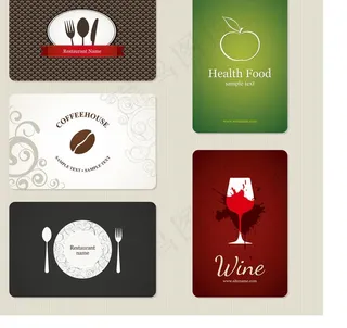 西餐厅名片卡片图片