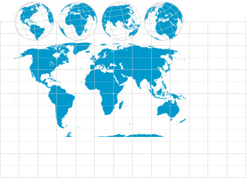 世界地图和地球矢量矢量地球世界地图...