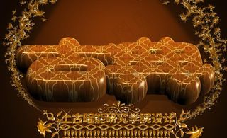 震撼古典木纹图案文字创意图片