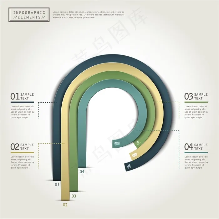 ppt抽象几何图标序列素材eps,ai矢量模版下载