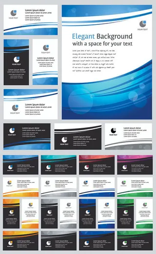 简约商务卡片背景矢量素材