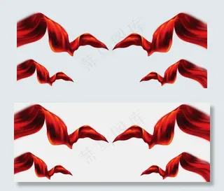 中国风飘扬的红绸中国风飘扬的红绸