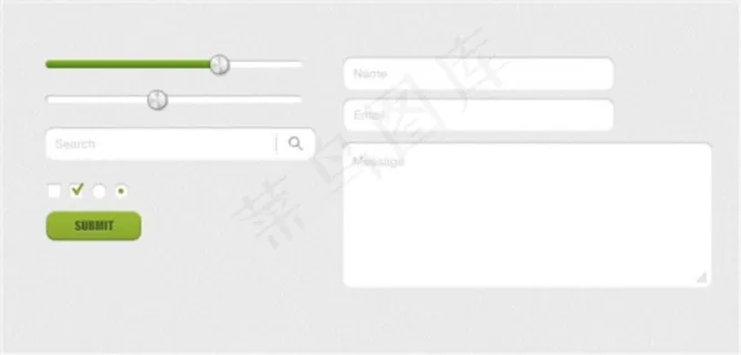手机进度条按钮表单素材