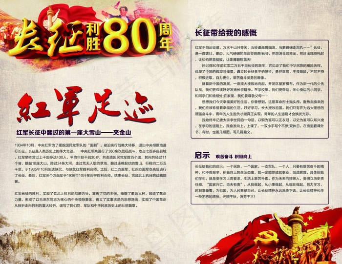 纪念红军长征胜利80周年