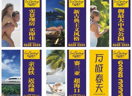 万城春天 道旗图片