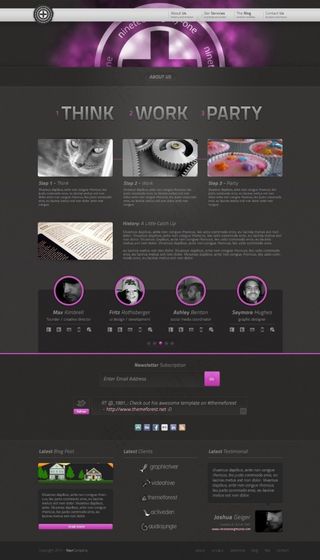 国外企业网页模板 首页页面 官网模...