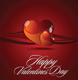 矢量素材心形情人节立体背景